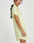 Camisola Boyfriend Agnes Citron Leaves - Munai