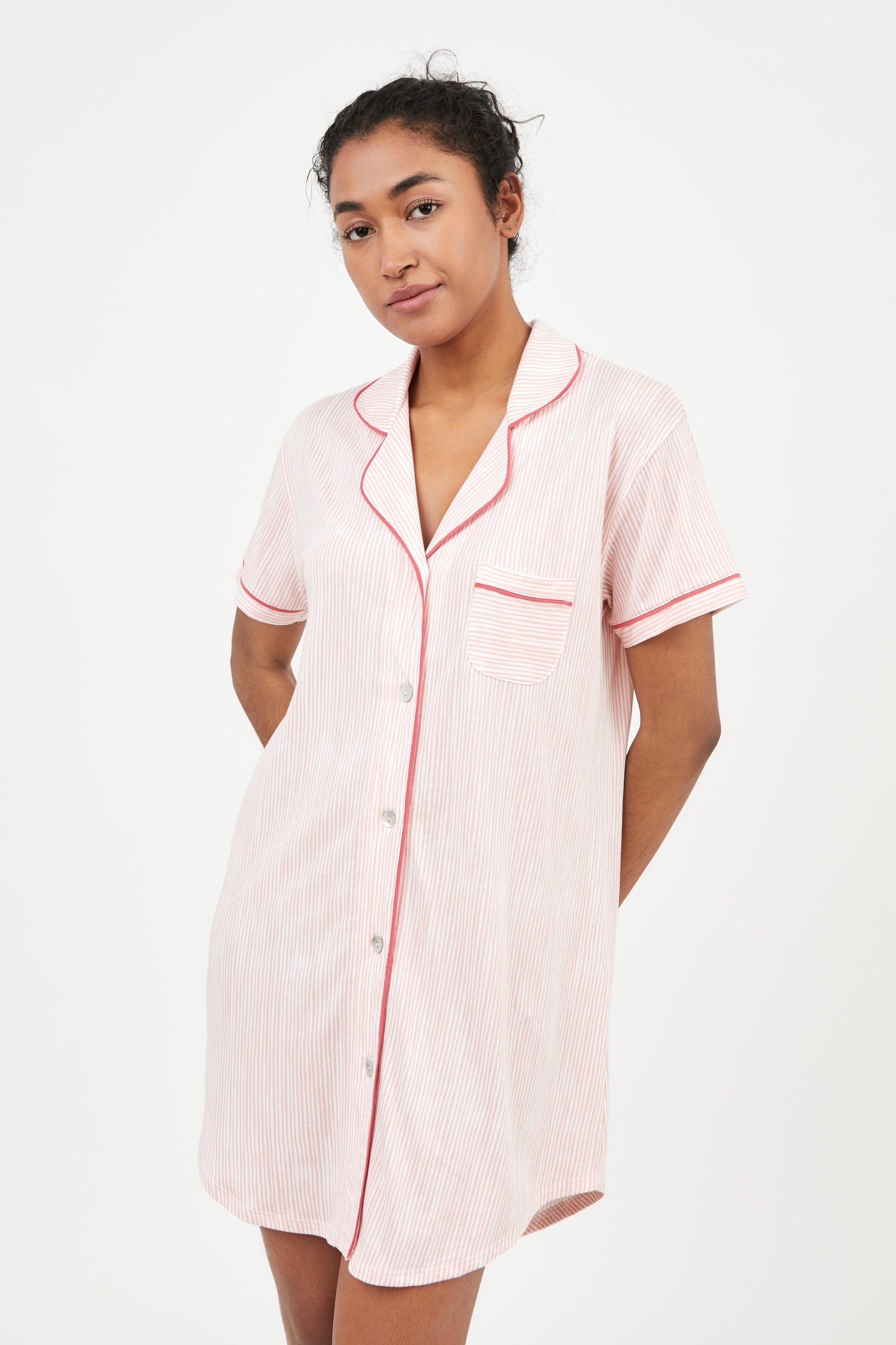 Camisola Boyfriend MC Pink Stripes - Munai