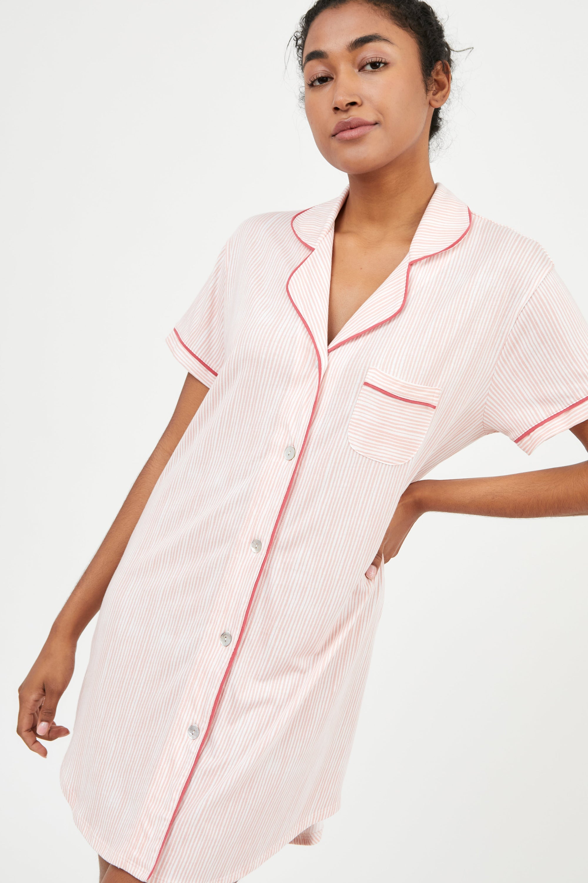 Camisola Boyfriend MC Pink Stripes - Munai