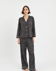 Pijama Boyfriend Agnes - Black Dots - Munai