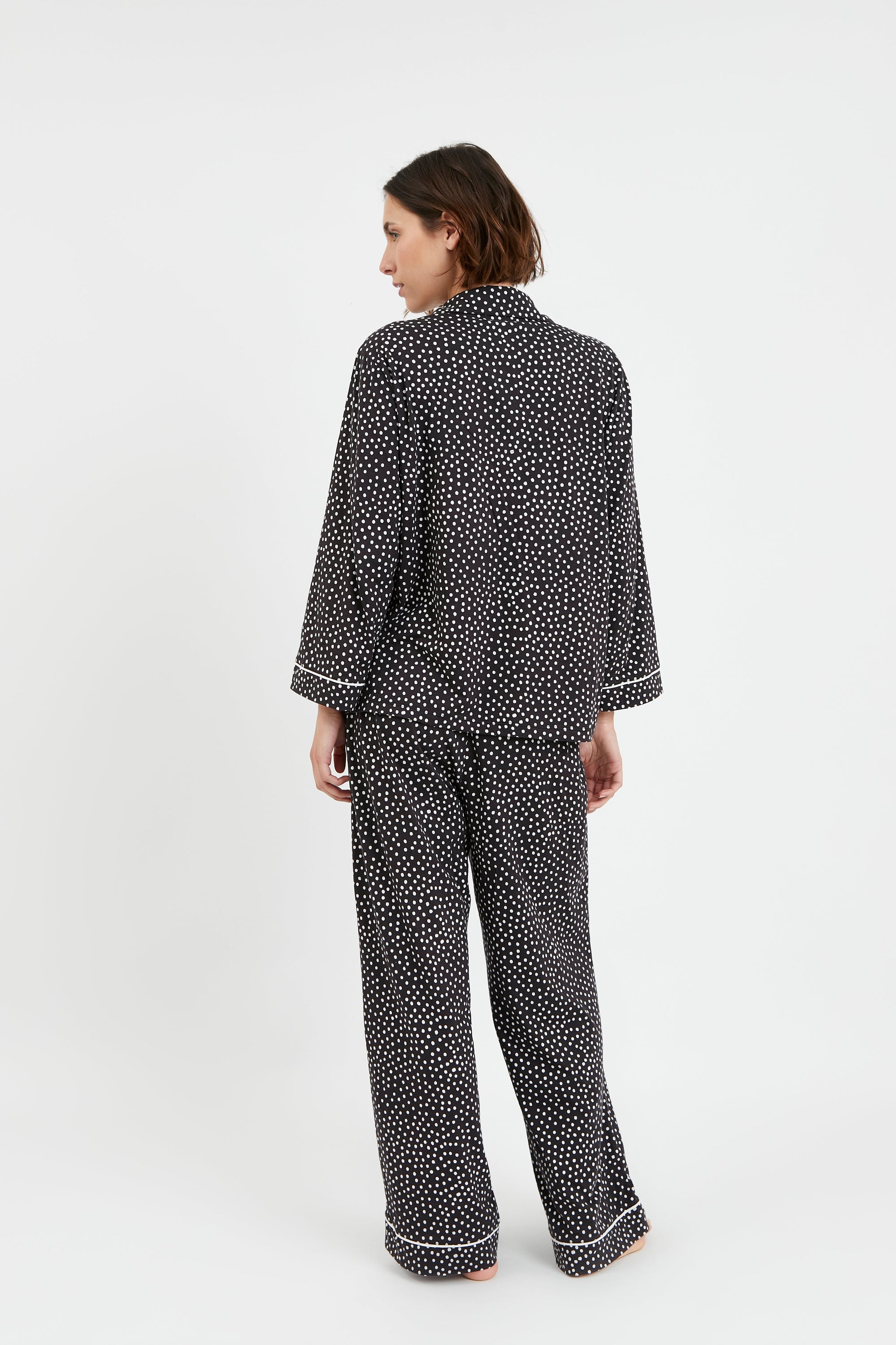 Pijama Boyfriend Agnes - Black Dots - Munai