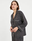 Pijama Boyfriend Agnes - Black Dots - Munai