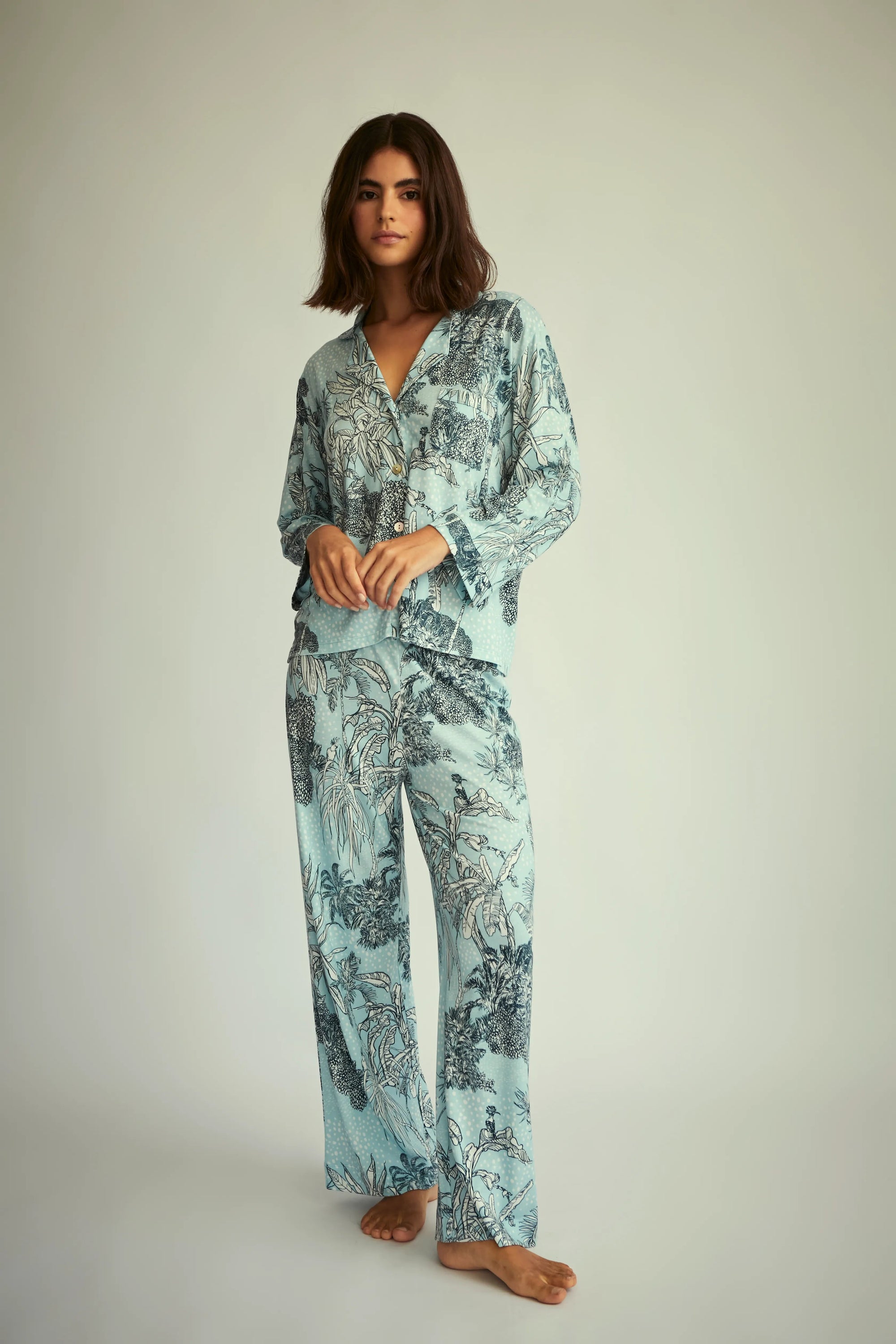 Pijama Boyfriend Agnes - Jungle Dots - Munai