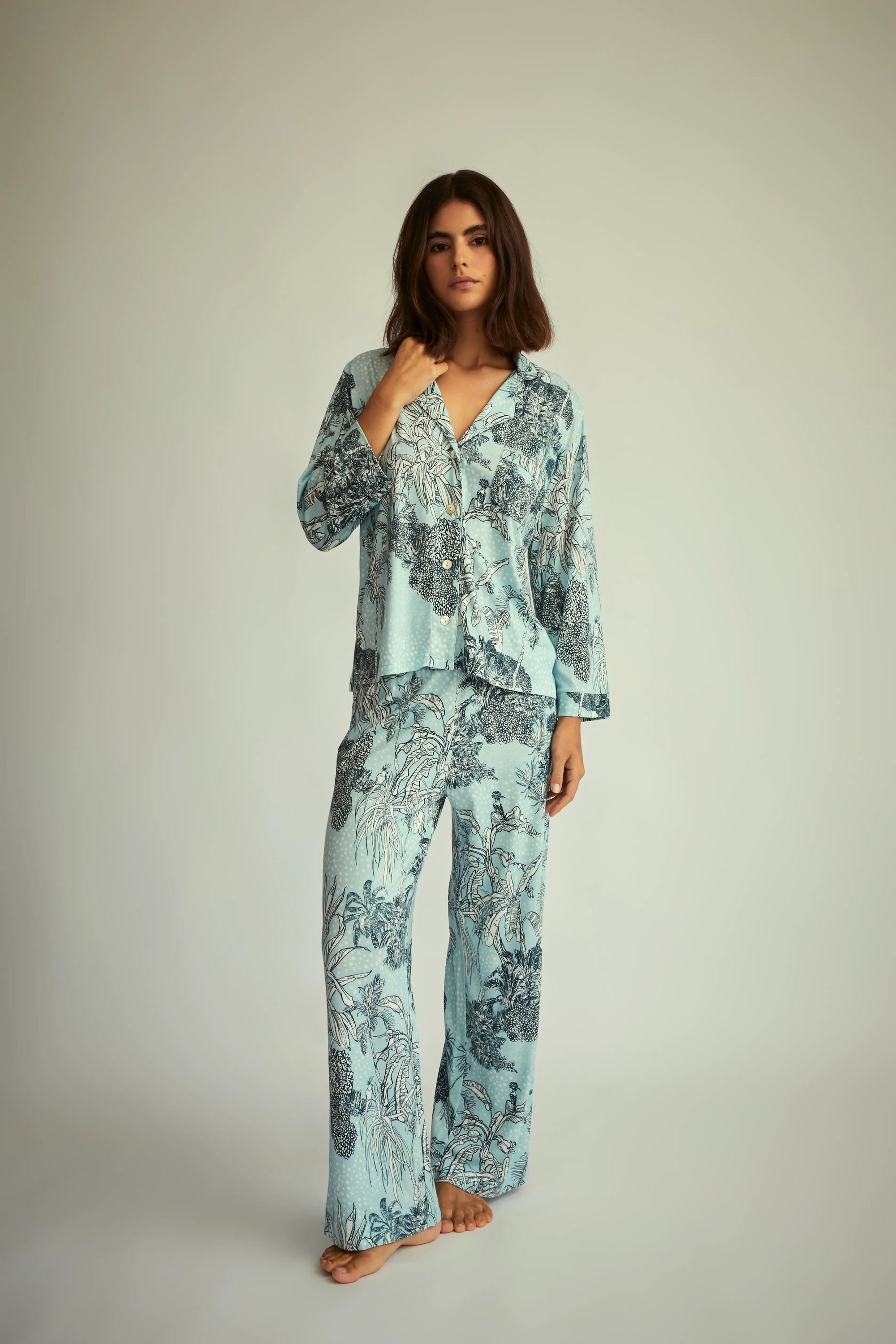 Pijama Boyfriend Agnes - Jungle Dots - Munai
