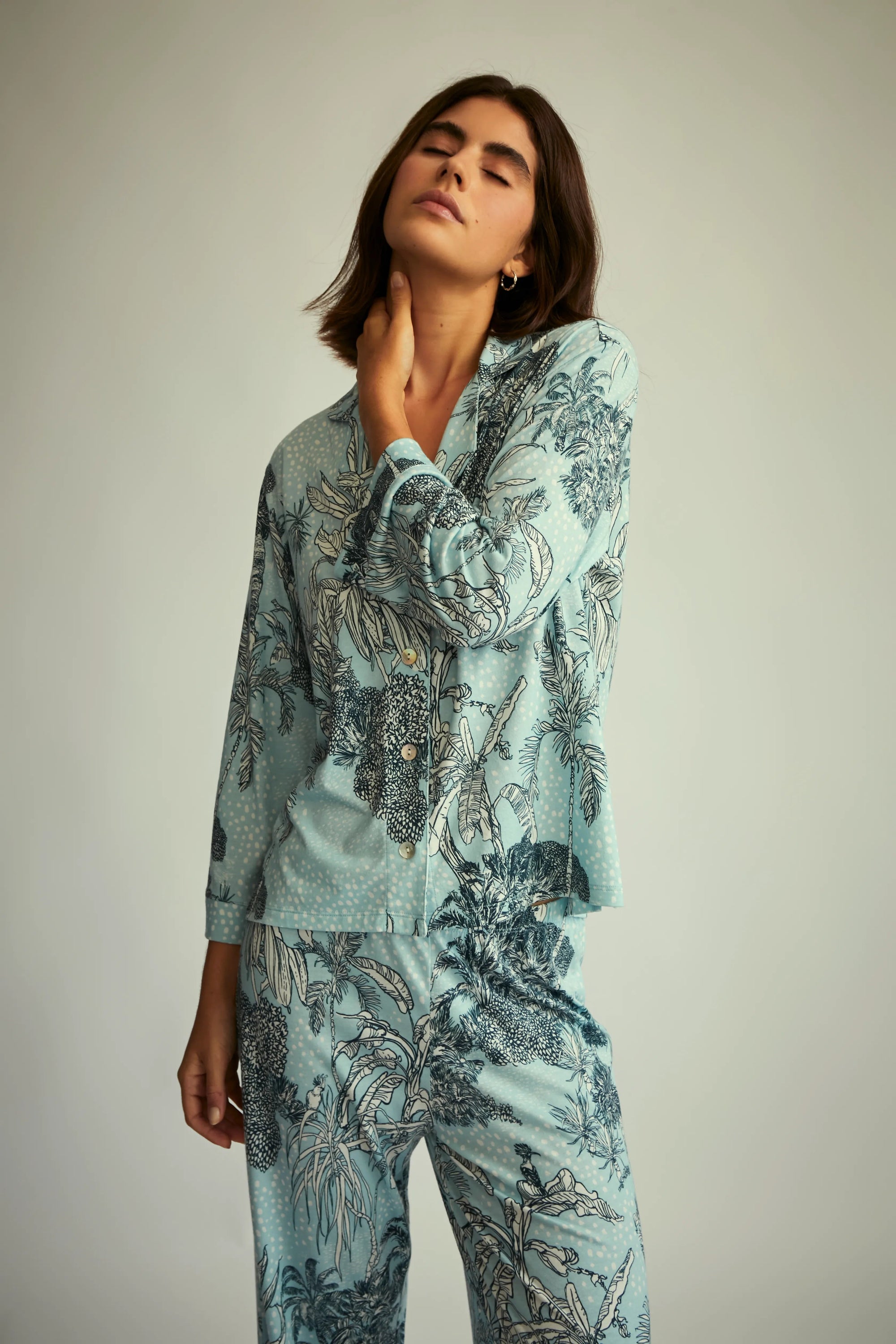 Pijama Boyfriend Agnes - Jungle Dots - Munai