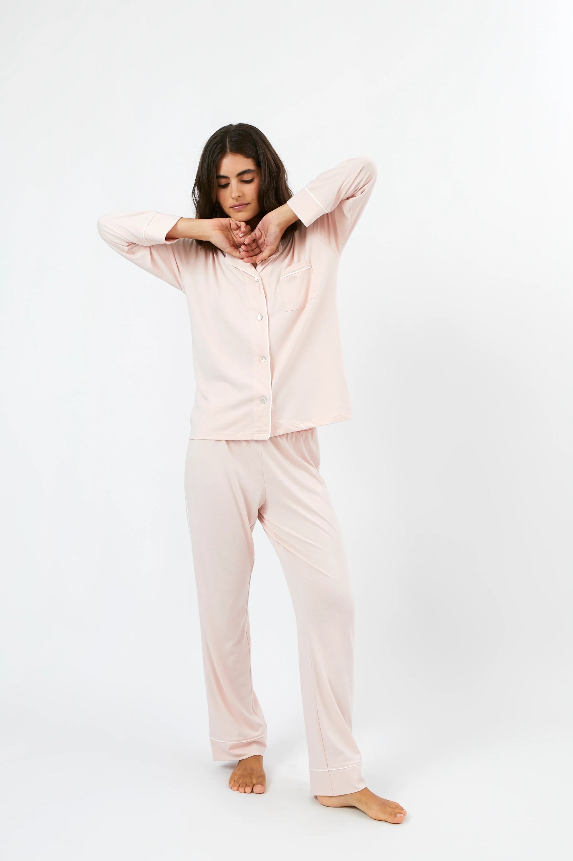 Pijama Boyfriend - Rosebloom & Stearling Blue - Munai