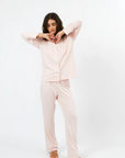 Pijama Boyfriend - Rosebloom & Stearling Blue - Munai