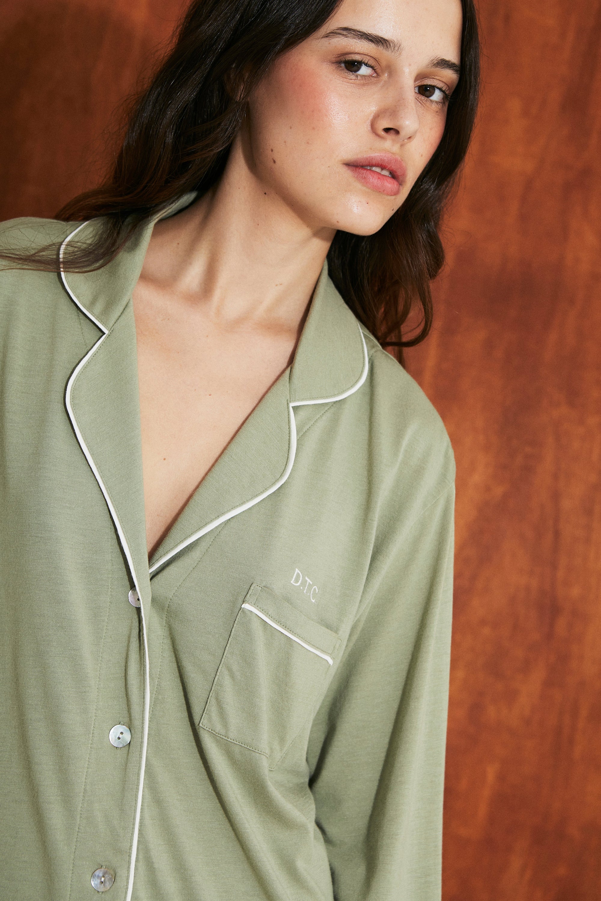 Pijama Boyfriend Set Sage Green - Munai