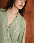 Pijama Boyfriend Set Sage Green - Munai