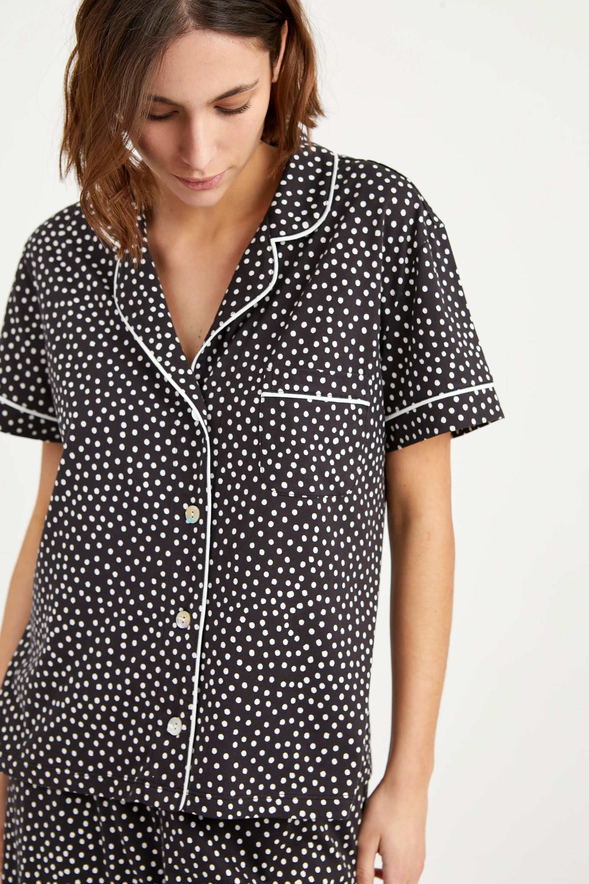 Pijama Boyfriend Vera - Black Dots - Munai