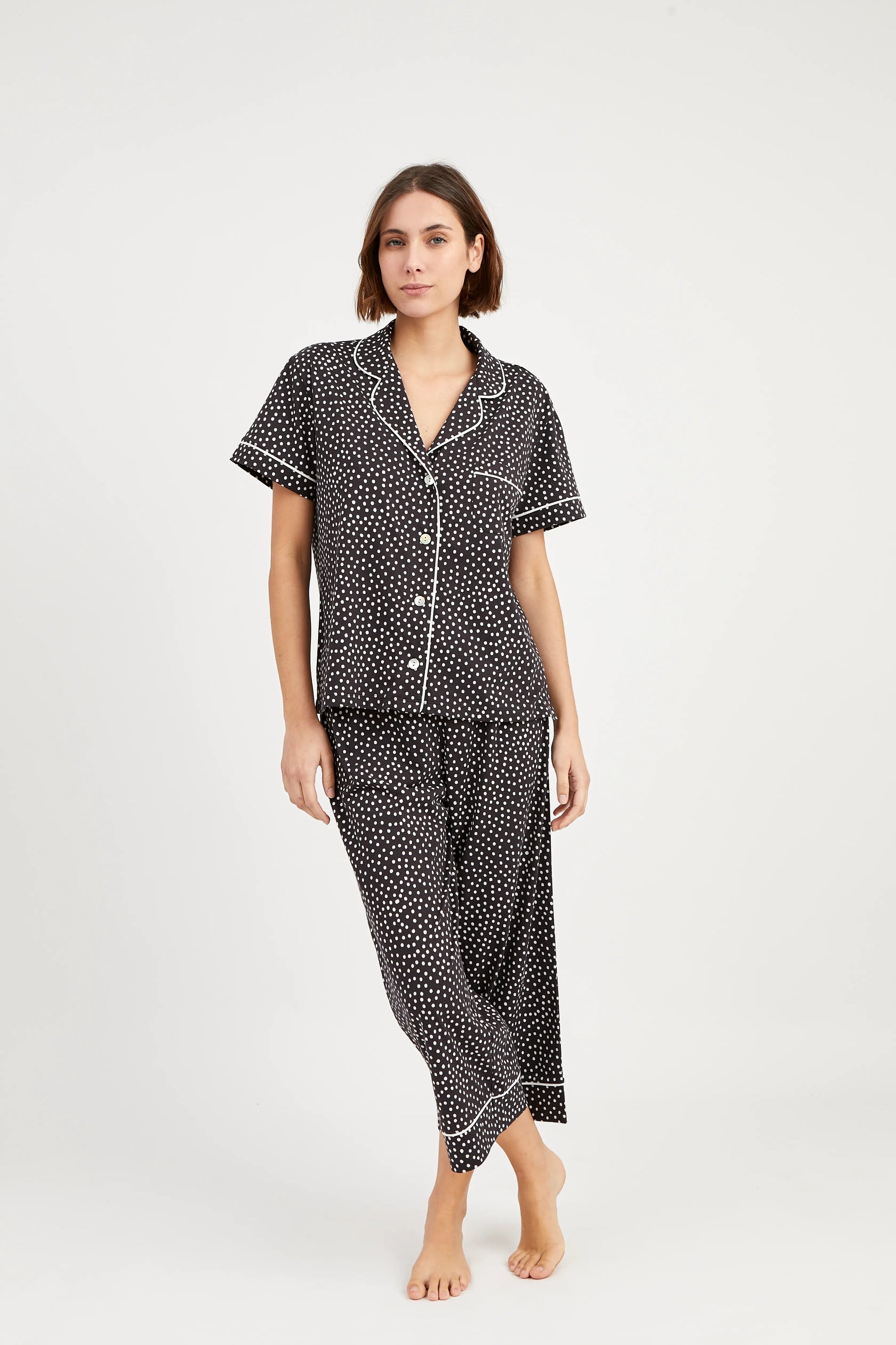 Pijama Boyfriend Vera - Black Dots - Munai