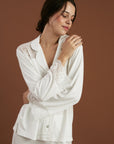 Pijama Boyfriend Vera Bridal - Ivory - Munai