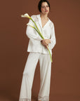 Pijama Boyfriend Vera Bridal - Ivory - Munai