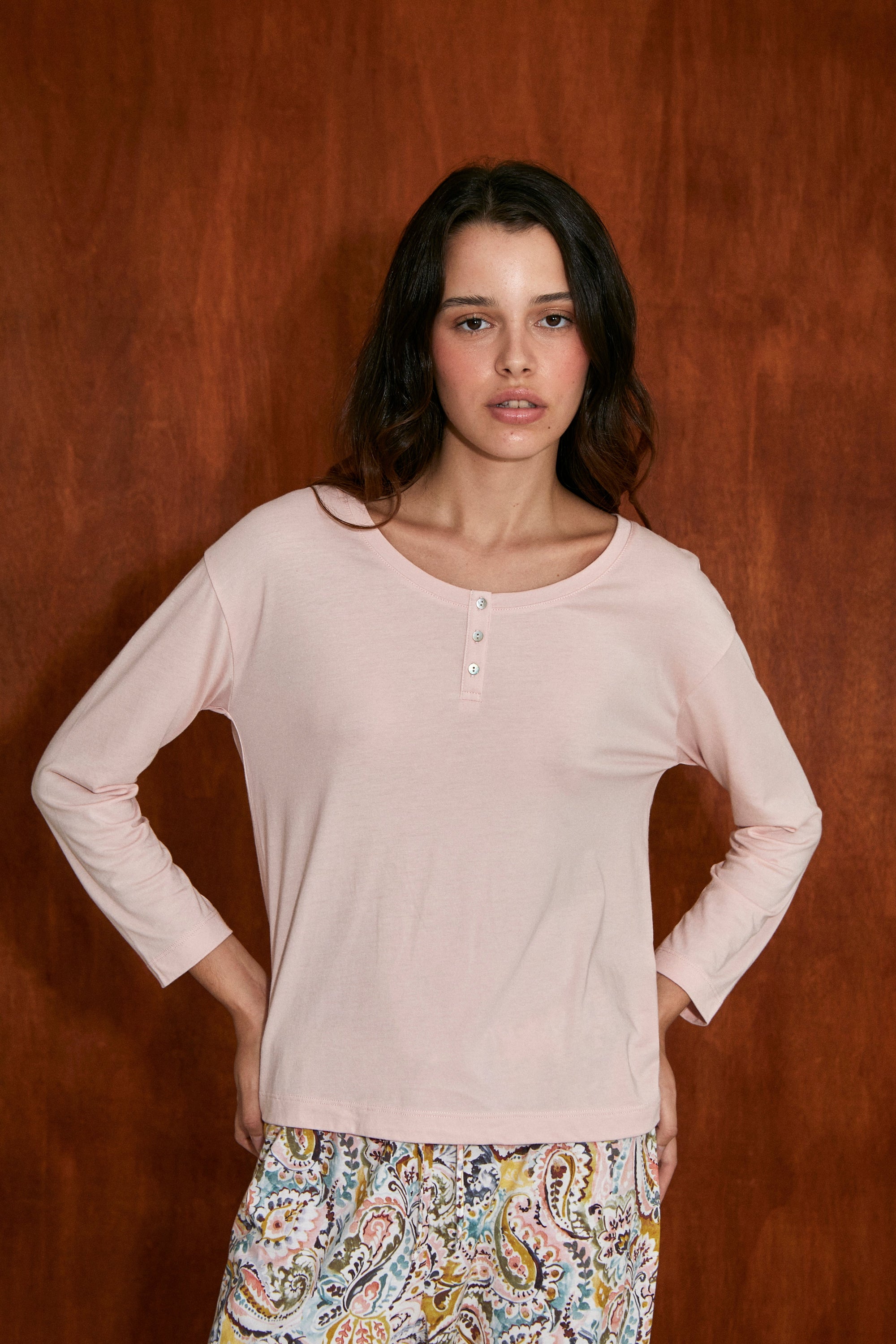 Pijama Set Paisley Pink - Munai