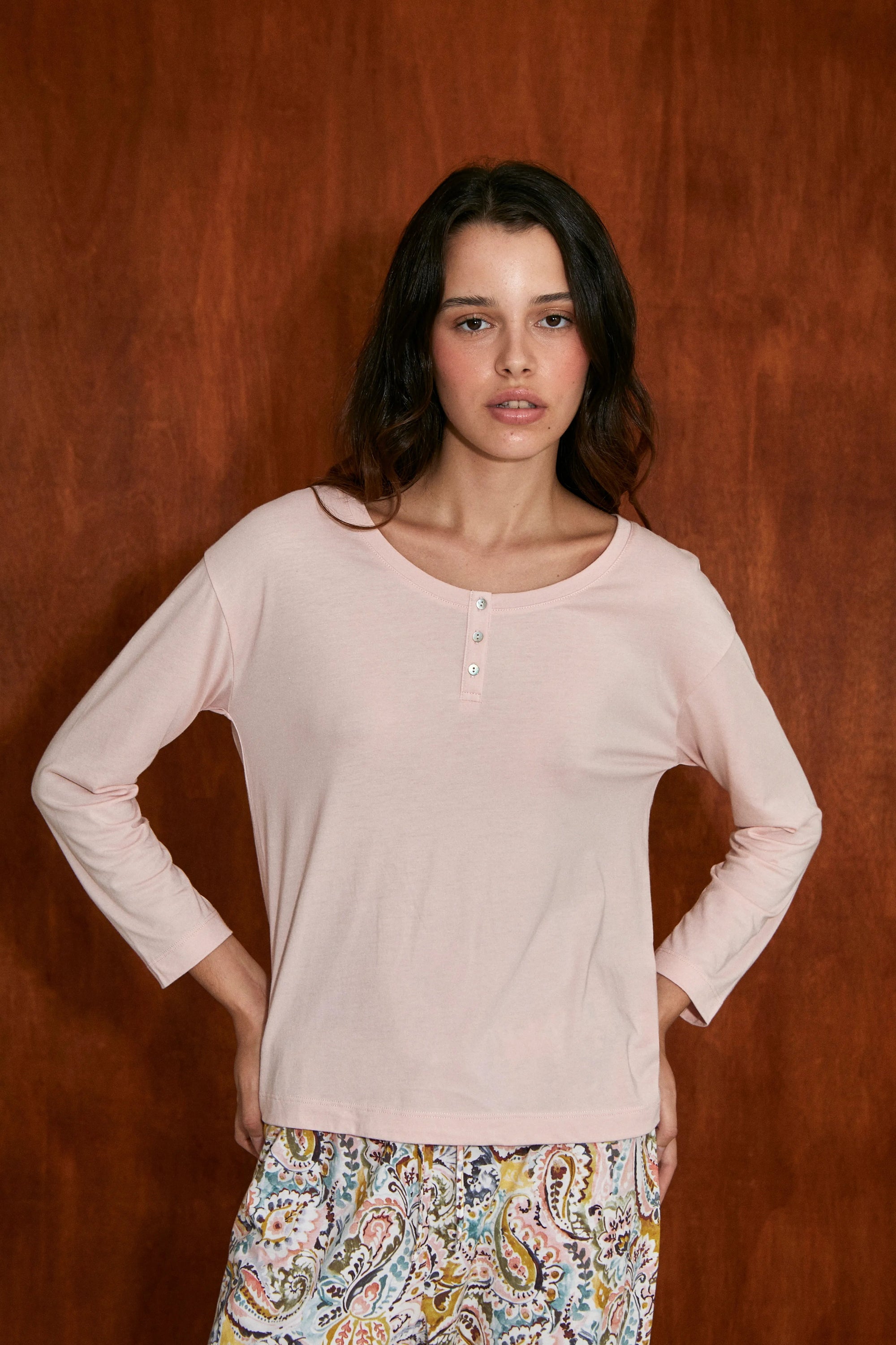 Pijama Set Paisley Pink - Munai