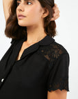 Pijamaj Boyfriend Vera Corto Bridal - Negro - Munai