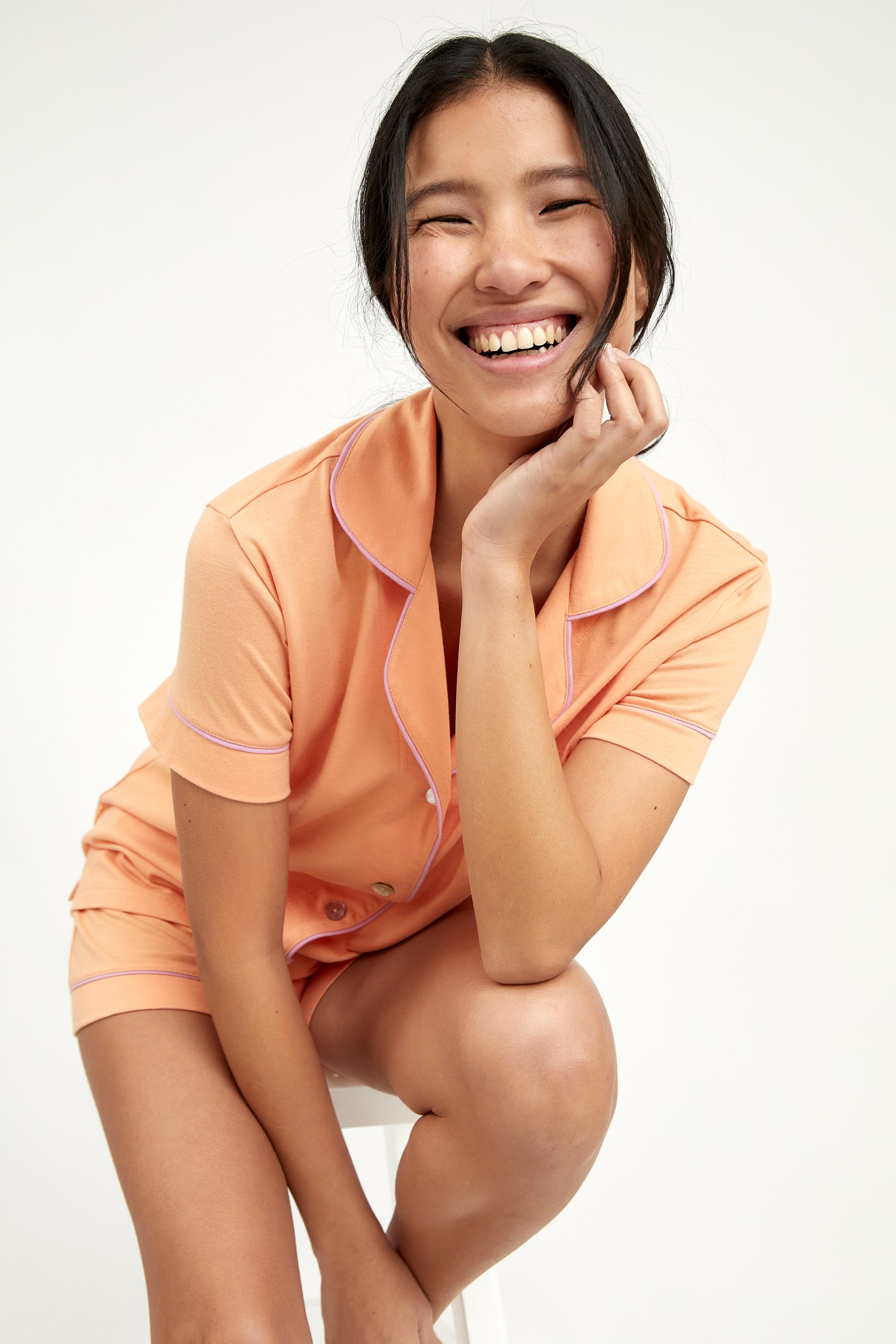 PJ Boyfriend Corto Sunset Peach - Munai