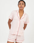PJ Boyfriend Vera Corto Pink Stripes - Munai