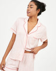 PJ Boyfriend Vera Corto Pink Stripes - Munai