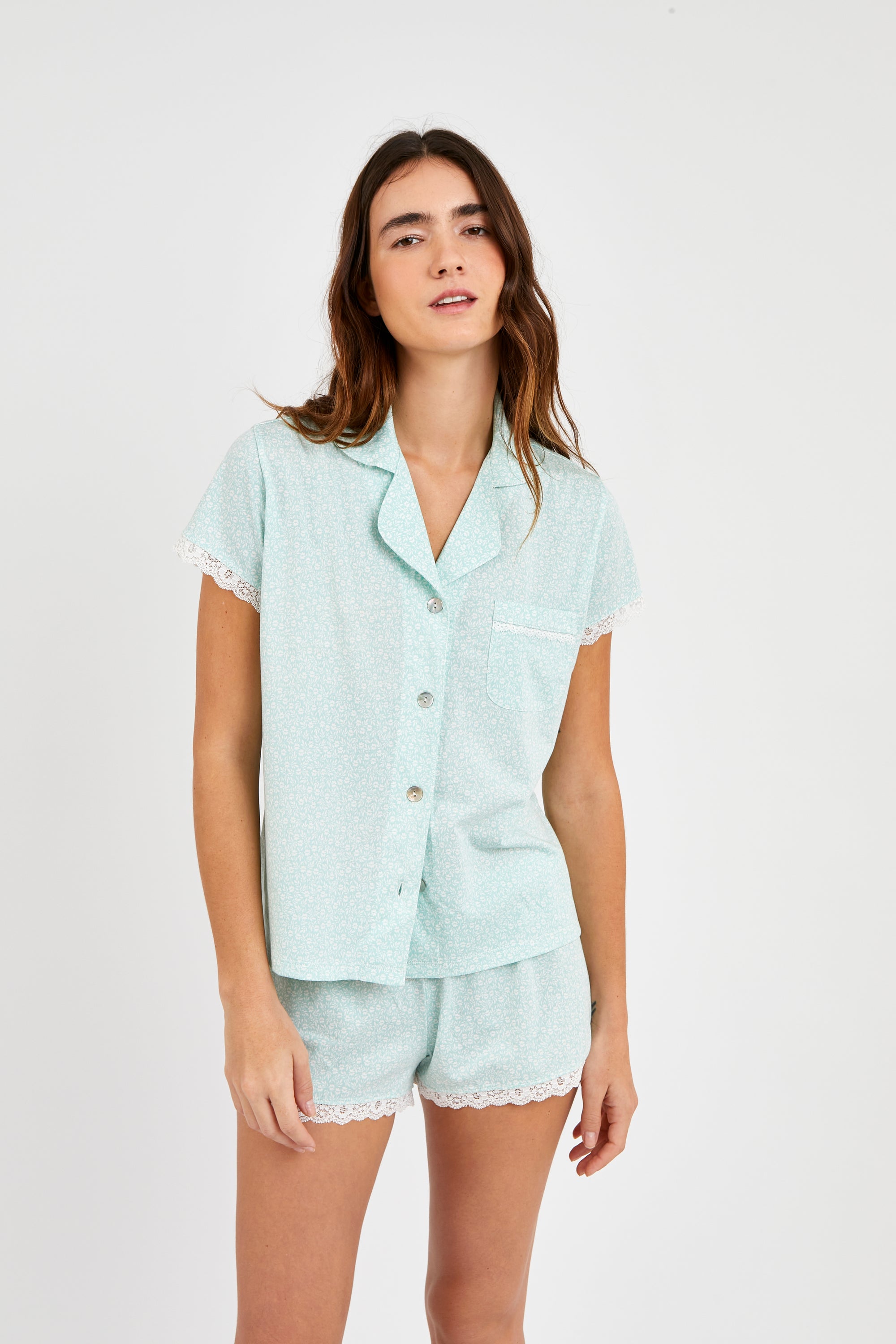 Pijama Boyfriend Vera - Daisy 100% Algdón Pima