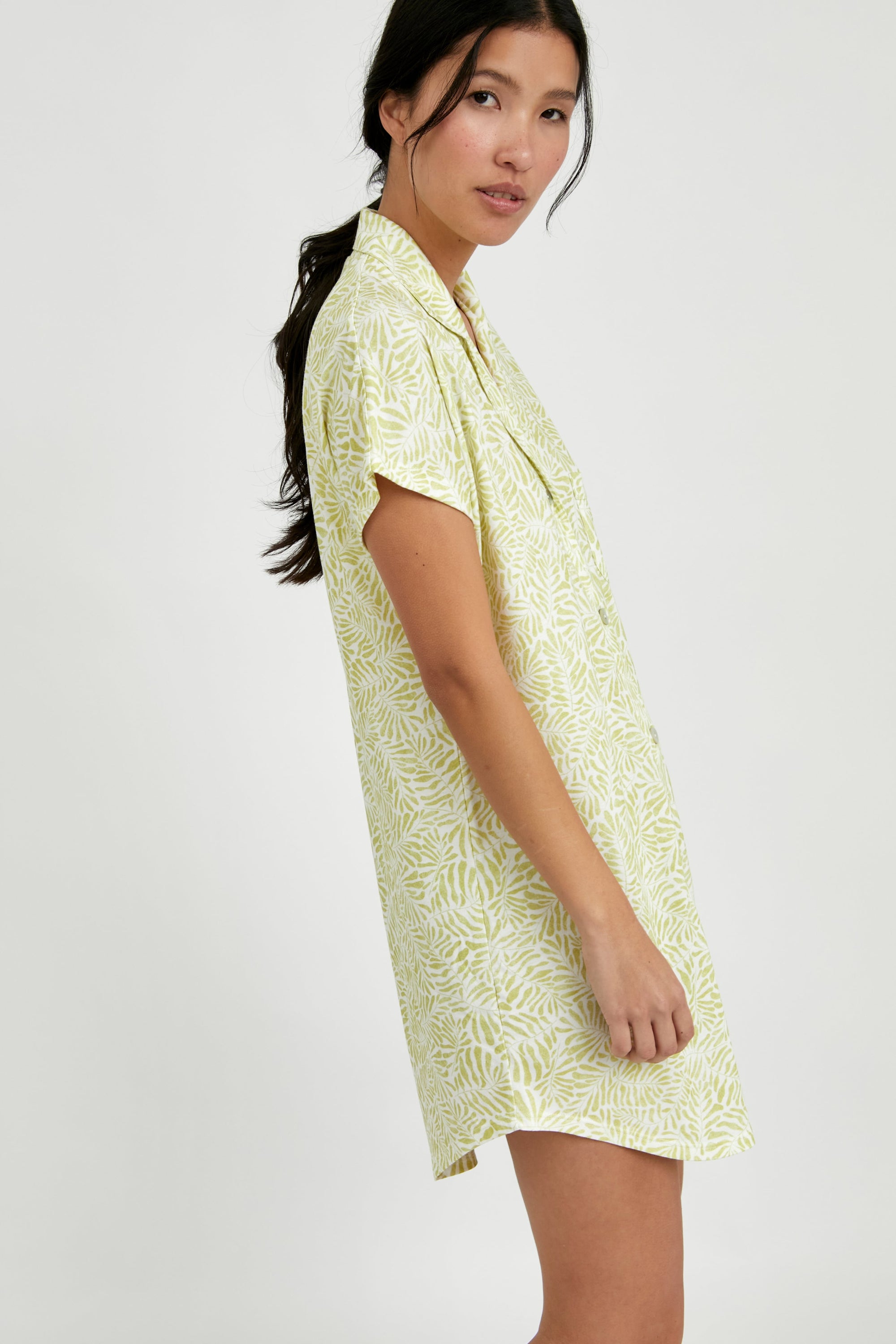 Camisola Boyfriend Agnes Citron Leaves - Munai