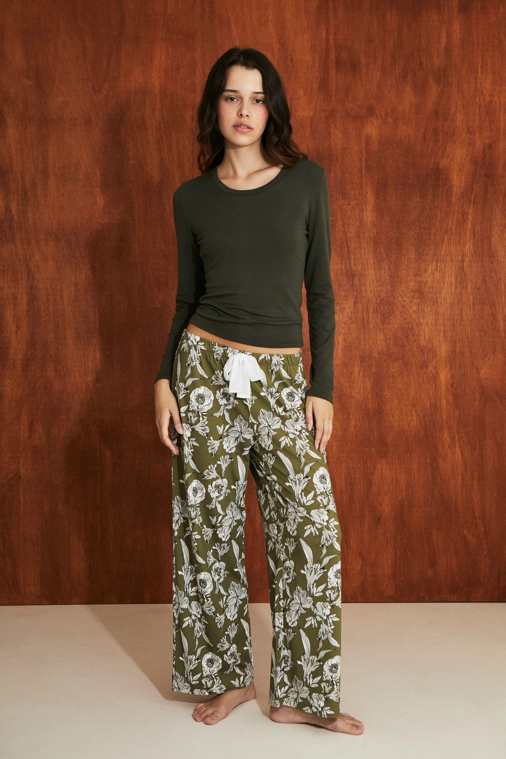 Pijama Boyfriend Olive Green PJ Set - Munai