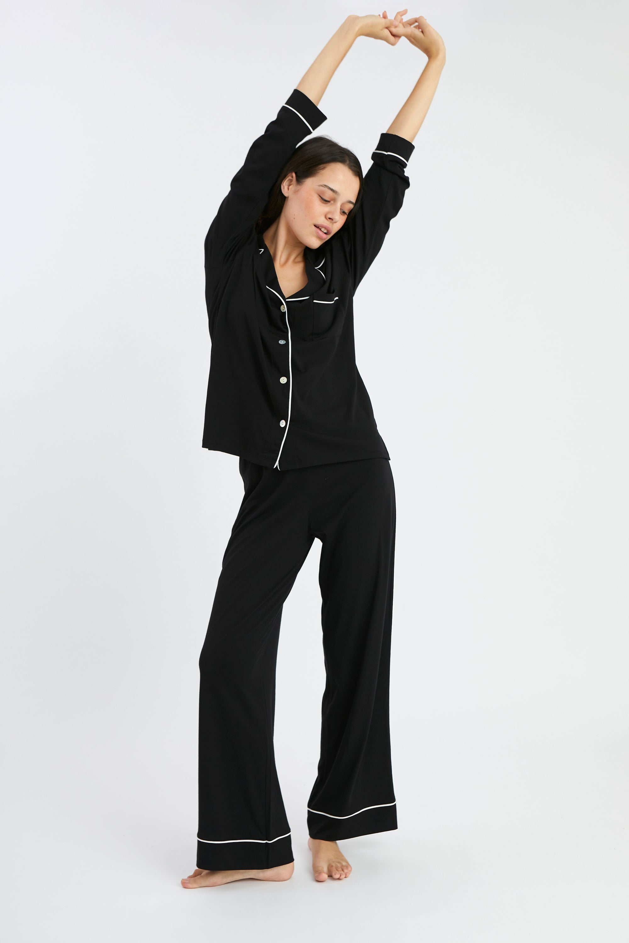 Pijama Boyfriend Set Black - Munai