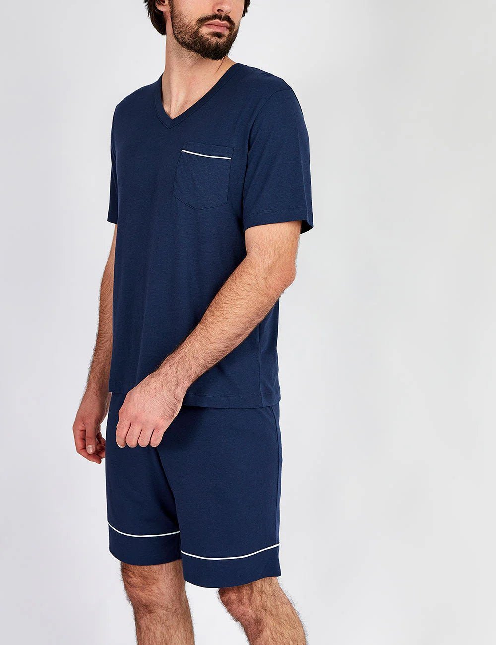 Pijama Hombre Corto - Noah Indigo - Munai