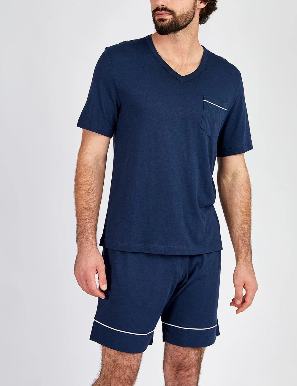 Pijama Hombre Corto - Noah Indigo - Munai