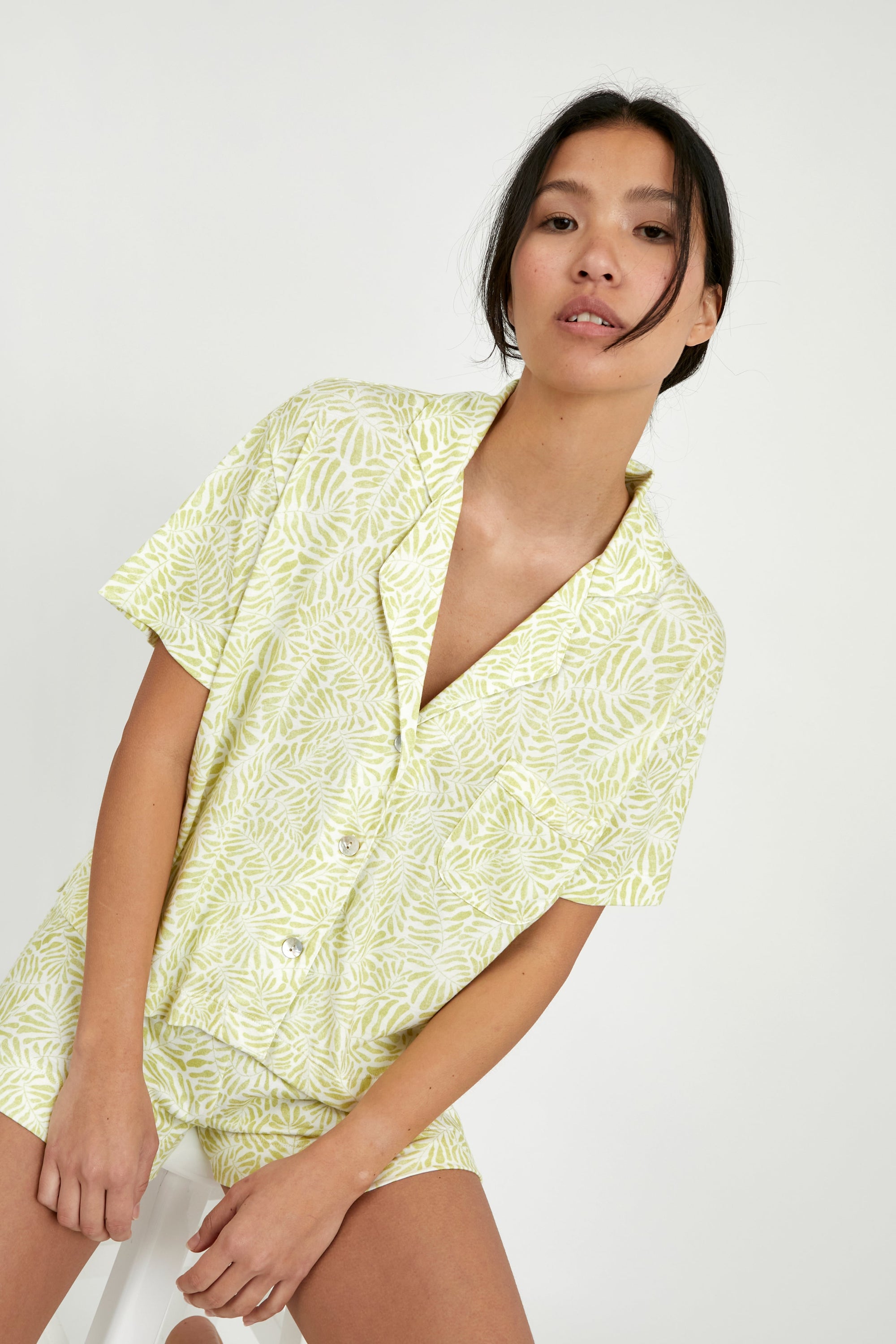 PJ Boyfriend Aria Citron Leaves - Munai