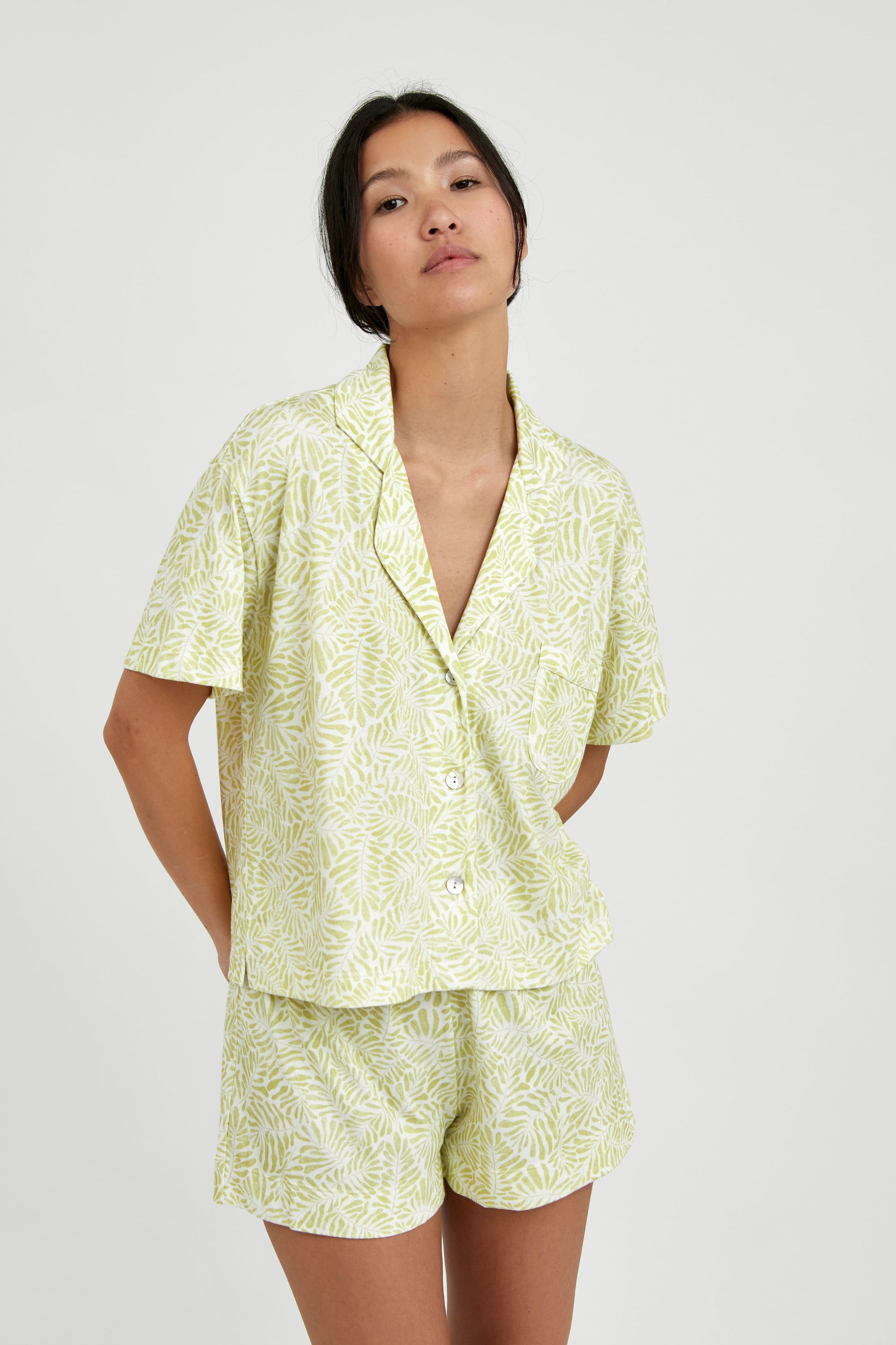 PJ Boyfriend Aria Citron Leaves - Munai