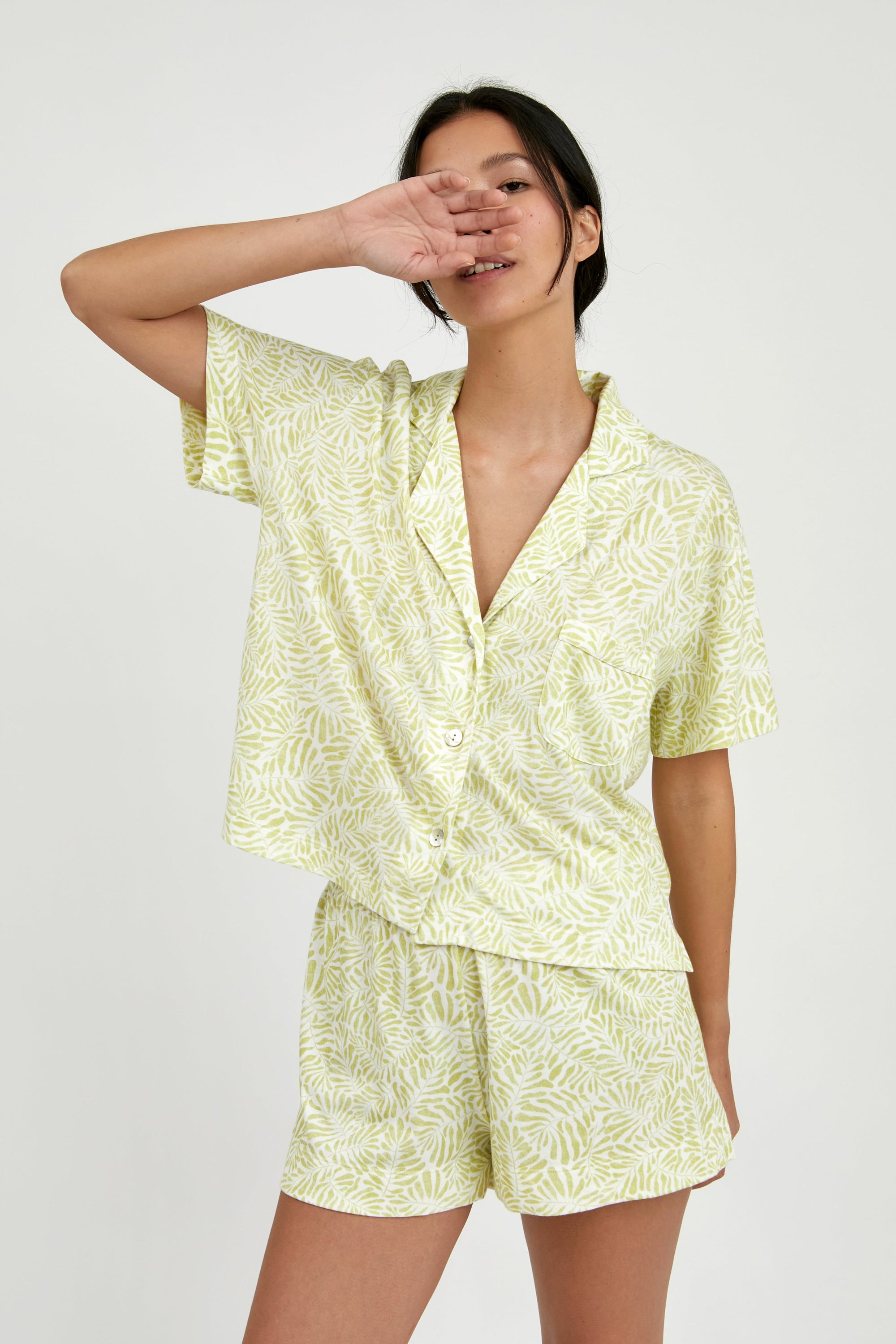 PJ Boyfriend Aria Citron Leaves - Munai